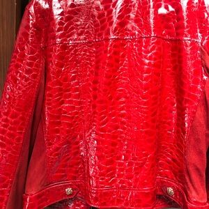 St. John patent leather coat -